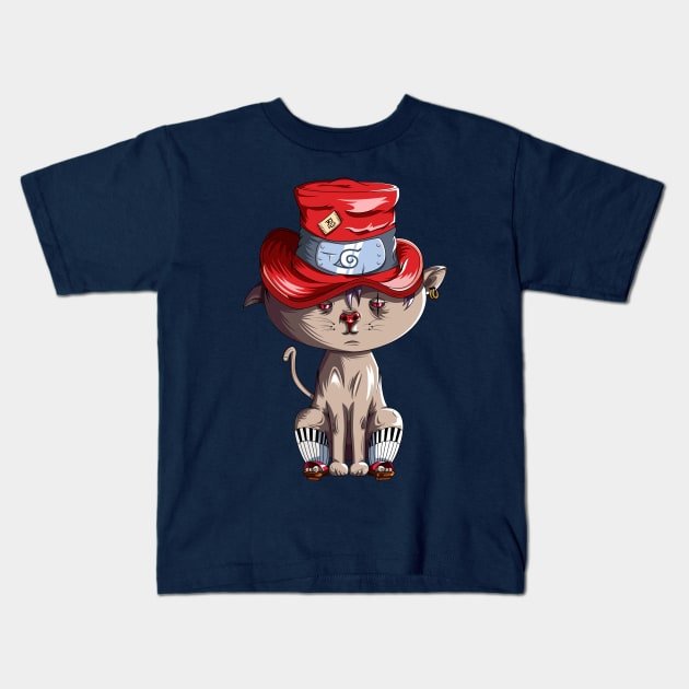 sage cat Kids T-Shirt by abdoos